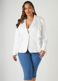 Ruffle Trimmed Blazer
