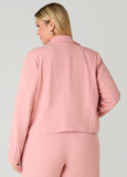 Open Front Cropped Blazer
