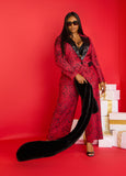 Plus Size Red Leopard Blazer Button Jacket Two Piece Matching Set