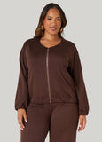 Gathered Waist Ponte Jacket