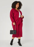 Gathered Waist Ponte Jacket