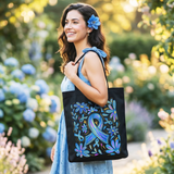 Diabetes Ribbon Canvas Tote Bag