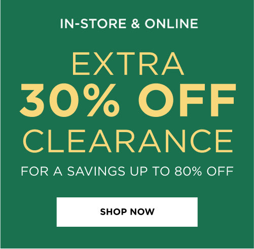 Extra 30% off Clearance