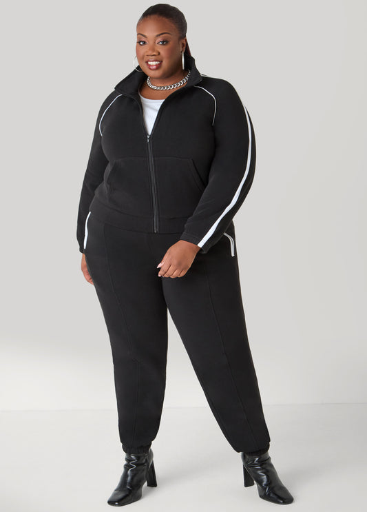 Piped Fleece Joggers