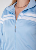 Zip Front Striped Track Jacket