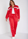 Zip Front Striped Track Jacket