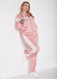 Zip Front Striped Track Jacket