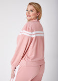 Zip Front Striped Track Jacket