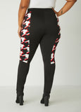 Houndstooth Paneled Leggings