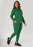 Zip Front Knit Athletic Jacket