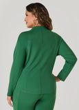 Zip Front Knit Athletic Jacket