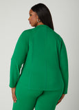 Zip Front Knit Athletic Jacket
