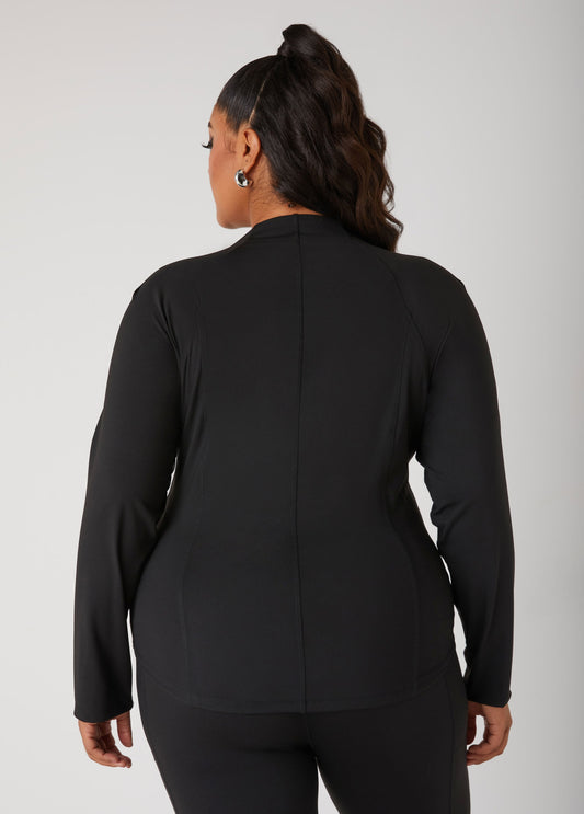 Zipped Knit Athletic Jacket