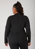 Zipped Knit Athletic Jacket