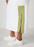 Striped French Terry Maxi Skirt