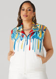 Drip Print Vest