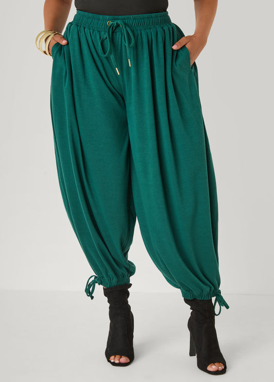Ankle Tied Balloon Joggers