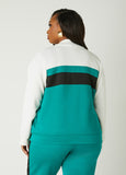 Colorblock Zip Front Track Jacket
