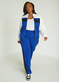 Colorblock Zip Front Track Jacket