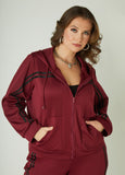 Hooded Striped Track Jacket
