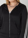 Striped Hooded Jacket