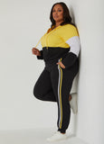 Colorblock Zip Front Hoodie