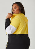 Colorblock Zip Front Hoodie