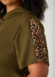 Animal Paneled Hoodie
