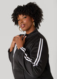 Striped Zip Front Jacket