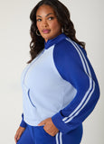 Striped Two Tone Track Jacket