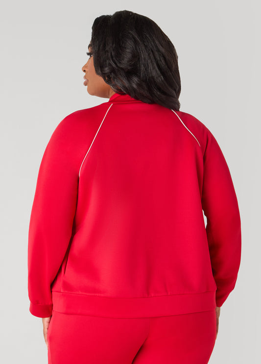 Piped Trimmed Track Jacket