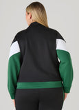 Zip Front Colorblock Track Jacket
