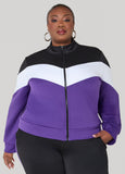 Zip Front Colorblock Track Jacket