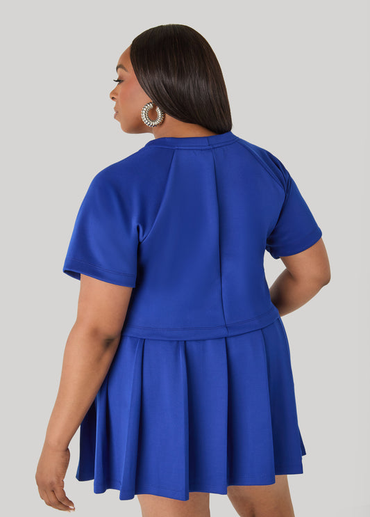Athletic Knit Cropped Tee