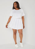 Cropped Athletic Knit Tee