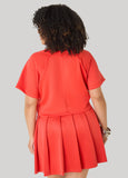 Cropped Athletic Knit Tee