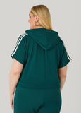Textured Striped Hoodie