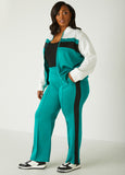 Seamed Striped Track Pants