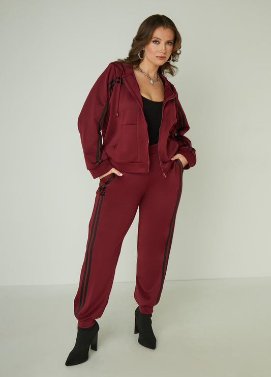 High Rise Striped Joggers