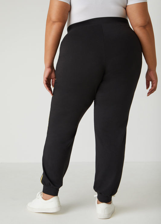 Striped Pull On Joggers