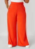 Striped Wide Leg Track Pants