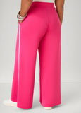 Striped Trim Wide Leg Track Pants