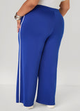 Striped Wide Leg Track Pants