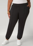 Pintucked Striped Joggers