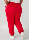Pintucked Striped Joggers