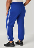 Striped Pintucked Joggers
