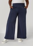 Wide Leg Striped Track Pants