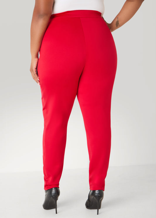 Piped Trimmed Tapered Track Pants