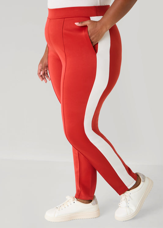 Pintucked Two Tone Leggings