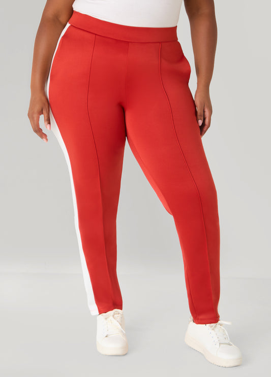 Pintucked Two Tone Leggings